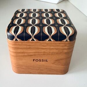 FOSSIL Watch Box Tin Holder Gift Box Extra BRAND NEW